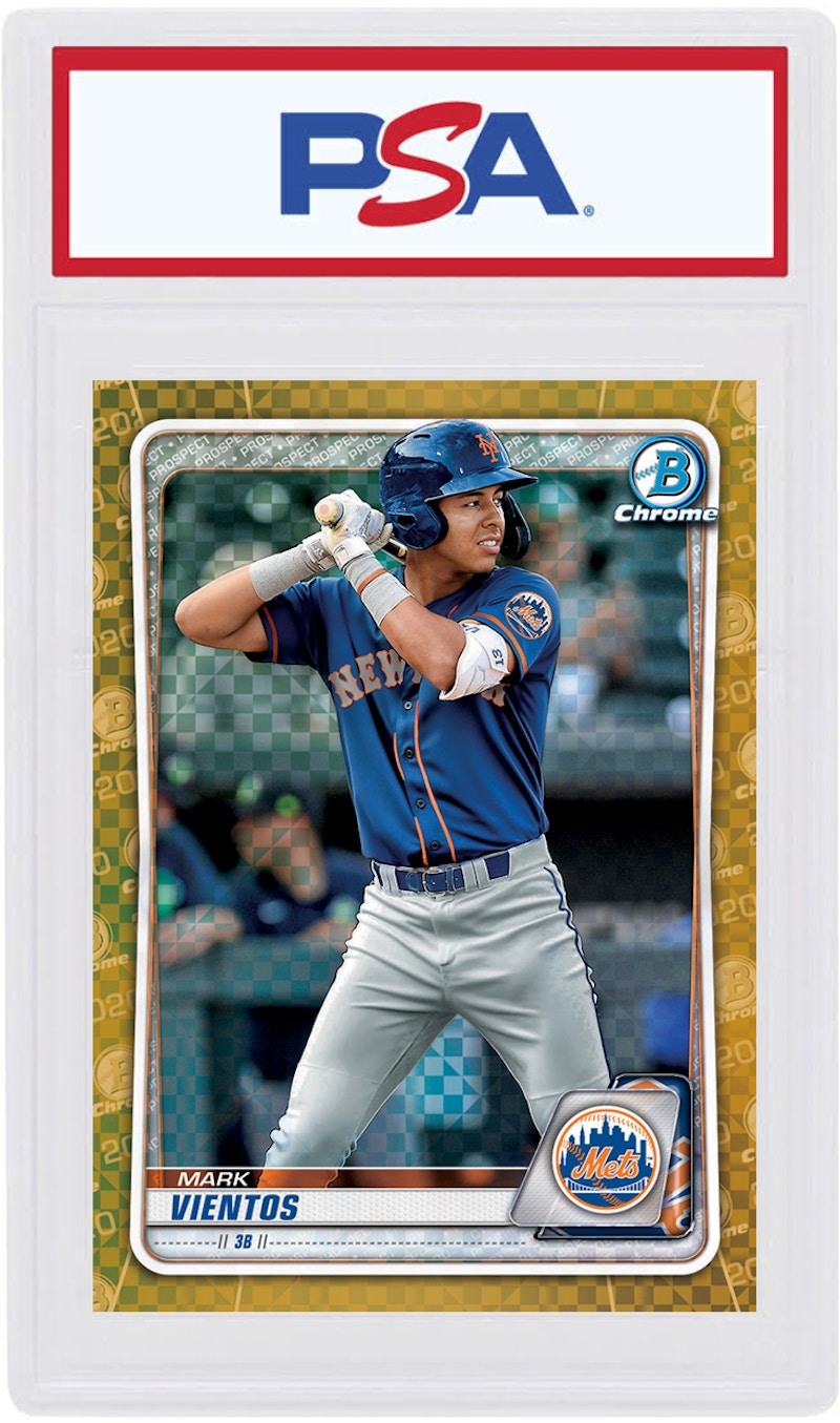 Mark Vientos 2020 Bowman Chrome X Gold X-Fractor /3 #BCP-154