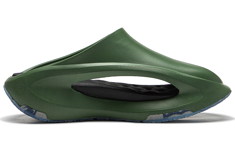 Order MARKET x 中国李宁 云游Slay 水晶鞋底增高回彈 一字拖鞋 男女同款 園綠色