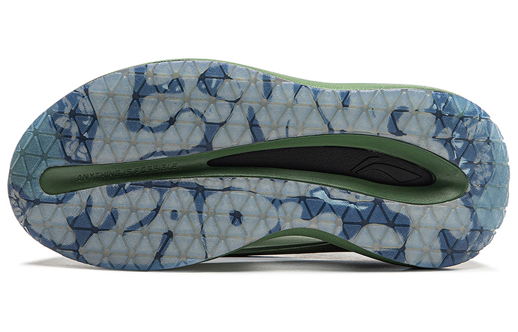 Details for MARKET x 中国李宁 云游Slay 水晶鞋底增高回彈 一字拖鞋 男女同款 園綠色