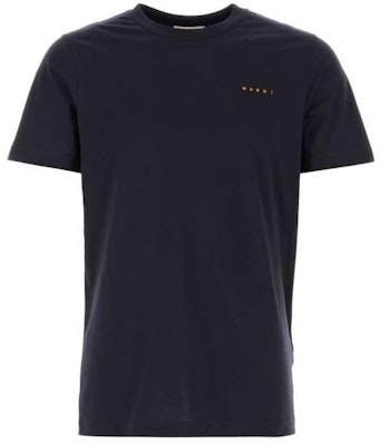 MARNI Black Letter Print Short Sleeve T-Shirt. HUMU0198X1-UTCZ57-00B99 Lookbook MARNI Black Letter Print Short Sleeve T-Shirt. HUMU0198X1-UTCZ57-00B99