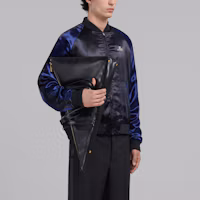 Purchase MARNI Jaket Hitam Zip-Up dengan Poket Patchwork JUMU0154QSTV79200N99