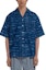 Lookbook MARNI Blue Short-Sleeve Shirt with Letter Print and Square Neck Design. CUJU0017A0-USCV36-JQB50
