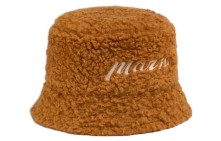 Order マルニ ブラウン アクリル バケットハット レタリング刺繍入り. CLZC0110S0UTA11700M07