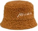 Order MARNI Brown Acrylic Bucket Hat with Letter Embroidery. CLZC0110S0UTA11700M07
