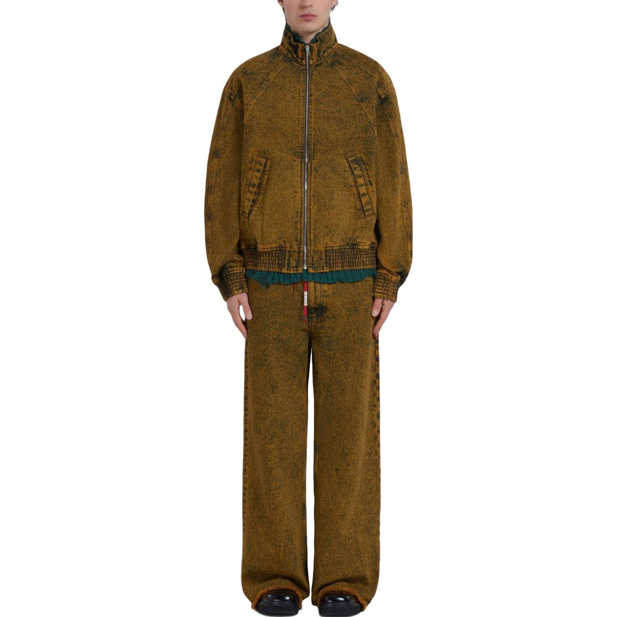 Lookbook Jaket Poket Kolar Berdiri Coklat MARNI JUJU0038A0-USCV35-MMY56