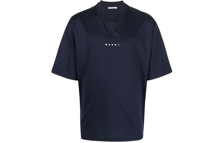 Order マルニ ロゴプリント クルーネック 半袖 Tシャツ HUMU0223P1-USCS87-LOB99