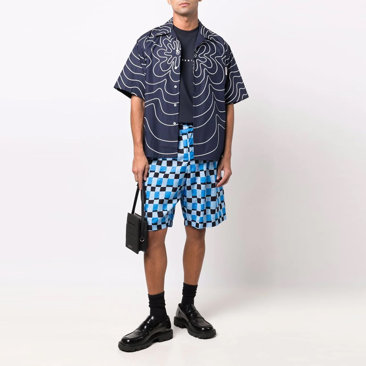 Lookbook マルニ ロゴプリント クルーネック 半袖 Tシャツ HUMU0223P1-USCS87-LOB99