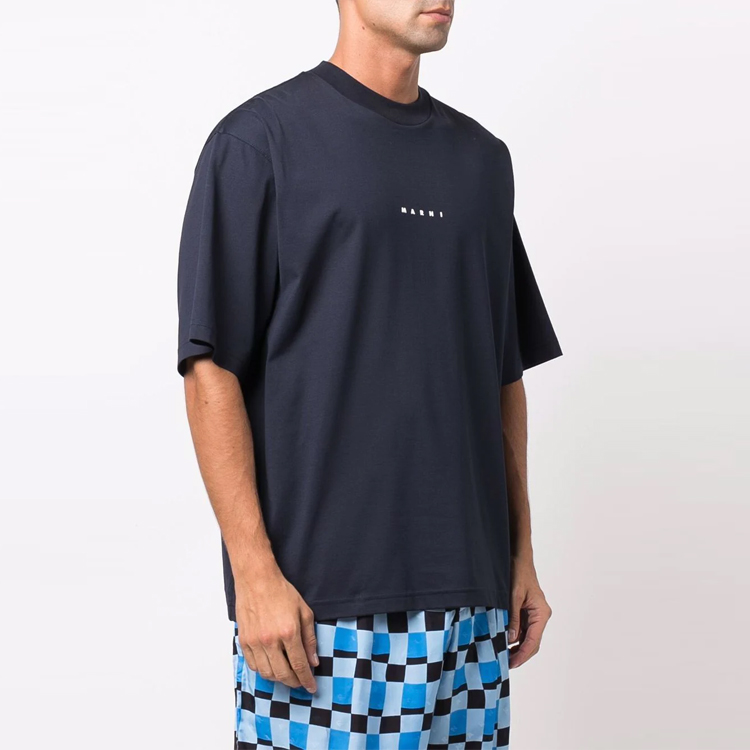 Purchase マルニ ロゴプリント クルーネック 半袖 Tシャツ HUMU0223P1-USCS87-LOB99