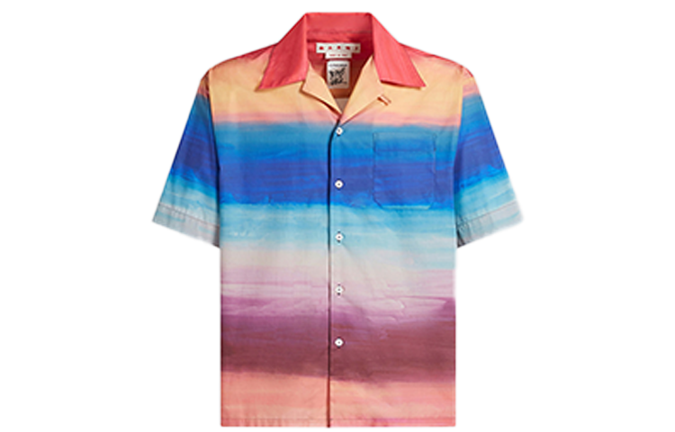Order MARNI マルチカラーブロック 半袖カジュアルシャツ CUMU0213A0-UTC256-DSX99