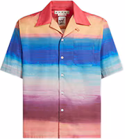 Order MARNI 多色拼接短袖休閒襯衫 CUMU0213A0-UTC256-DSX99
