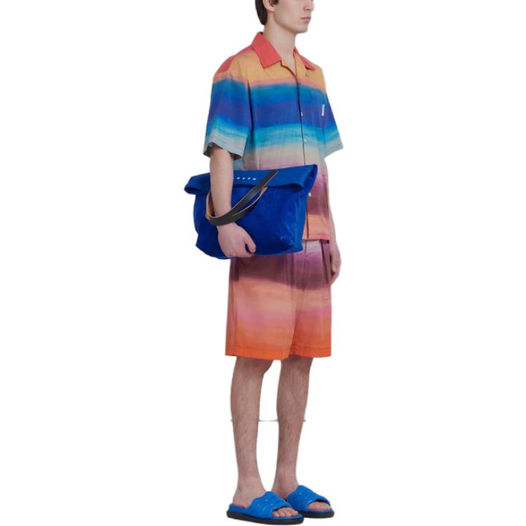 Lookbook MARNI マルチカラーブロック 半袖カジュアルシャツ CUMU0213A0-UTC256-DSX99