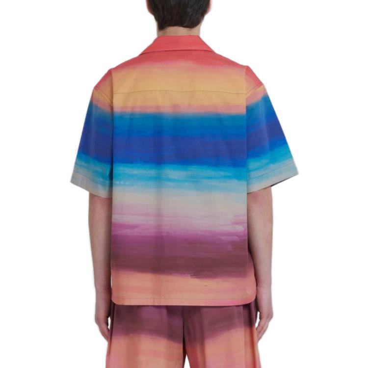 Purchase MARNI マルチカラーブロック 半袖カジュアルシャツ CUMU0213A0-UTC256-DSX99