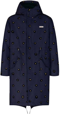 MARNI Navy Blue Floral Print Long Sleeve Hooded Coat SUMU0005U0-UTC286-DFB94 Buy MARNI Navy Blue Floral Print Long Sleeve Hooded Coat SUMU0005U0-UTC286-DFB94