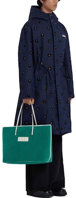 MARNI Navy Blue Floral Print Long Sleeve Hooded Coat SUMU0005U0-UTC286-DFB94 Purchase MARNI Navy Blue Floral Print Long Sleeve Hooded Coat SUMU0005U0-UTC286-DFB94