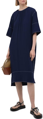 MARNI Relaxed Fit Asymmetric Midi T-Shirt Dress Deep Blue ABMA0441A0TV28500B65 Purchase MARNI Relaxed Fit Asymmetric Midi T-Shirt Dress Deep Blue ABMA0441A0TV28500B65