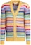 Buy MARNI Striped V-Neck Button Cardigan Sweater Multicolor Long Sleeve CDMG0051Q0-UFU107-V2X99
