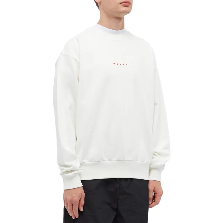 Purchase Sudadera Blanca de Manga Larga MARNI con Logo. FUMU0074P9-USCU87-L1W02