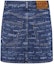 Lookbook MARNI All-Over Letter Print Denim Mini Skirt Blue with Zip Closure. GOJD0457A0-USCV36-JQB50