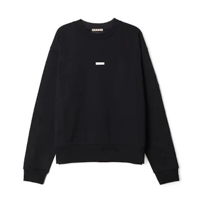 MARNI Black Solid Color Loose-Fit Long-Sleeve Collared Jacket CUMY0011A0-SY1538-00N99