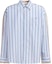 Order MARNI Blue Embroidered Striped Patchwork Long Sleeve Shirt CUMU0278QSUTC393-BLUE