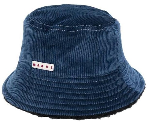 MARNI Blue Minimal Logo Fashion Bucket Hat for Men. CLZC0088QXTCZ3900B64 Buy MARNI Blue Minimal Logo Fashion Bucket Hat for Men. CLZC0088QXTCZ3900B64