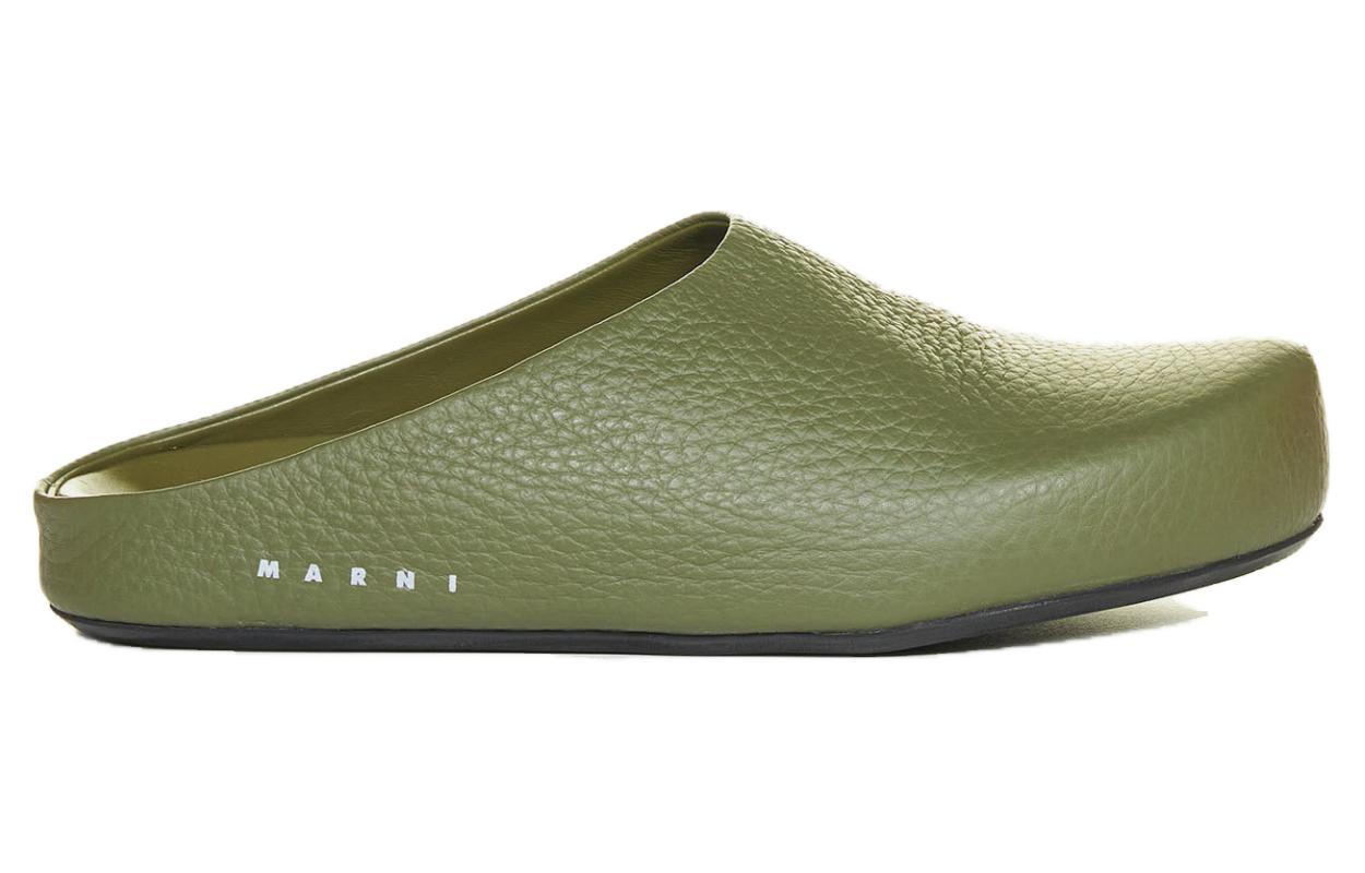 Order Marni Calfskin Slip-On 'Sandal Fashion Hijau' SBMR001400P455400V69