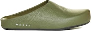 Order Sandal Fesyen Marni Kulit Lembu Hijau Slip-On SBMR001400P455400V69