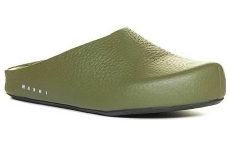Lookbook Marni Calfskin Slip-On 'Sandal Fashion Hijau' SBMR001400P455400V69