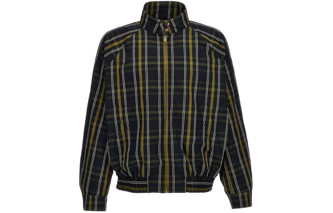 MARNI Checkered All-Over Print Zip Sweatshirt Long Sleeve Yellow () CDMG0117Q0U-FV111-CHY56