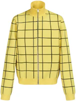 MARNI Checkered All-Over Print Zip Sweatshirt Long Sleeve Yellow () CDMG0117Q0U-FV111-CHY56 MARNI Checkered All-Over Print Zip Sweatshirt Long Sleeve Yellow () CDMG0117Q0U-FV111-CHY56