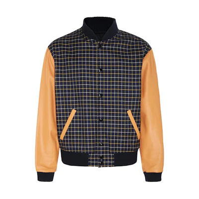 Marni Checkered Zip-Up Hoodie Jacket Blue JUMU0152AXUTC317CHB94