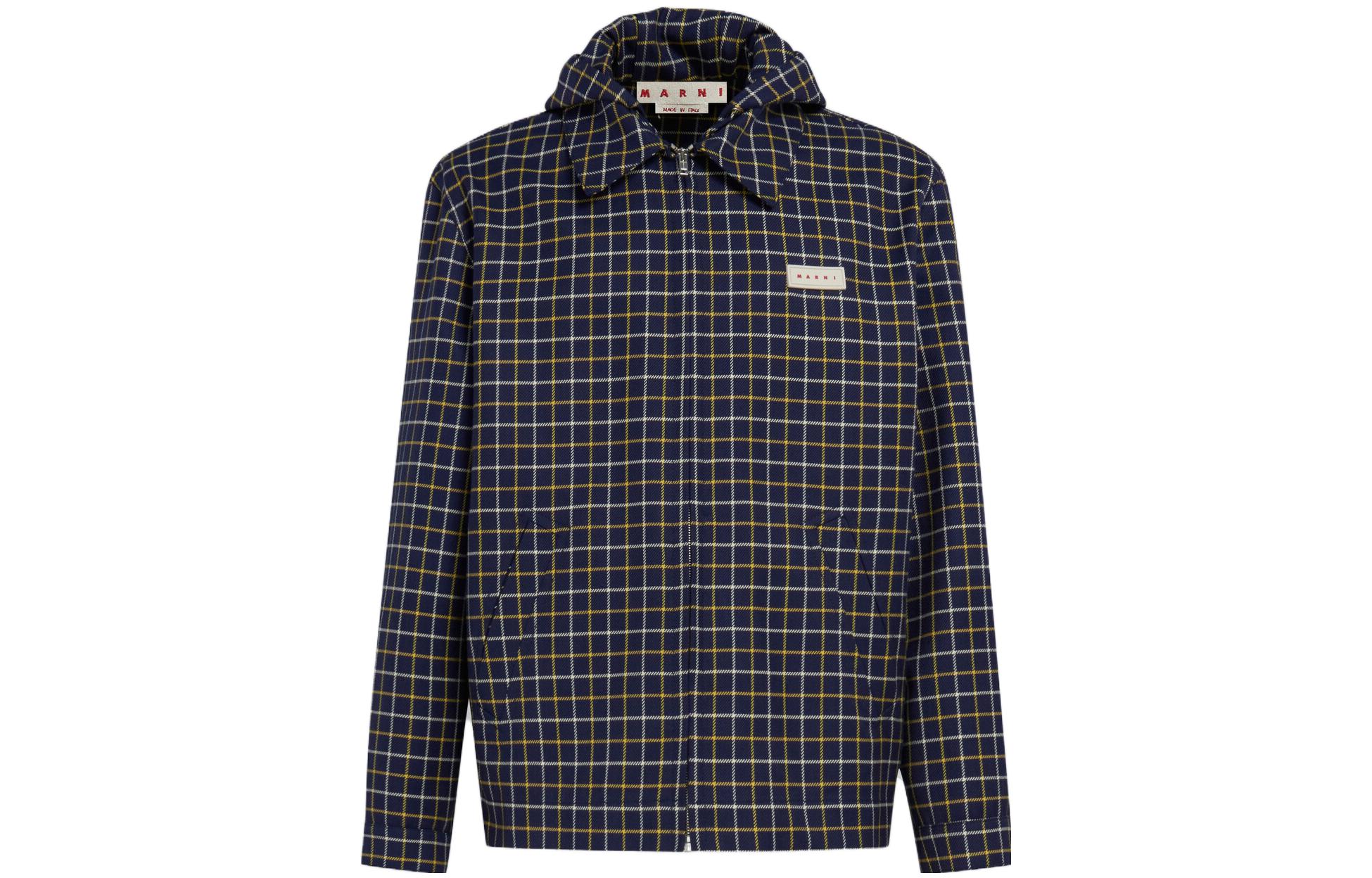 MARNI Color Block Zip-Up Jacket JUMU0137Q-UUTC084-00M02