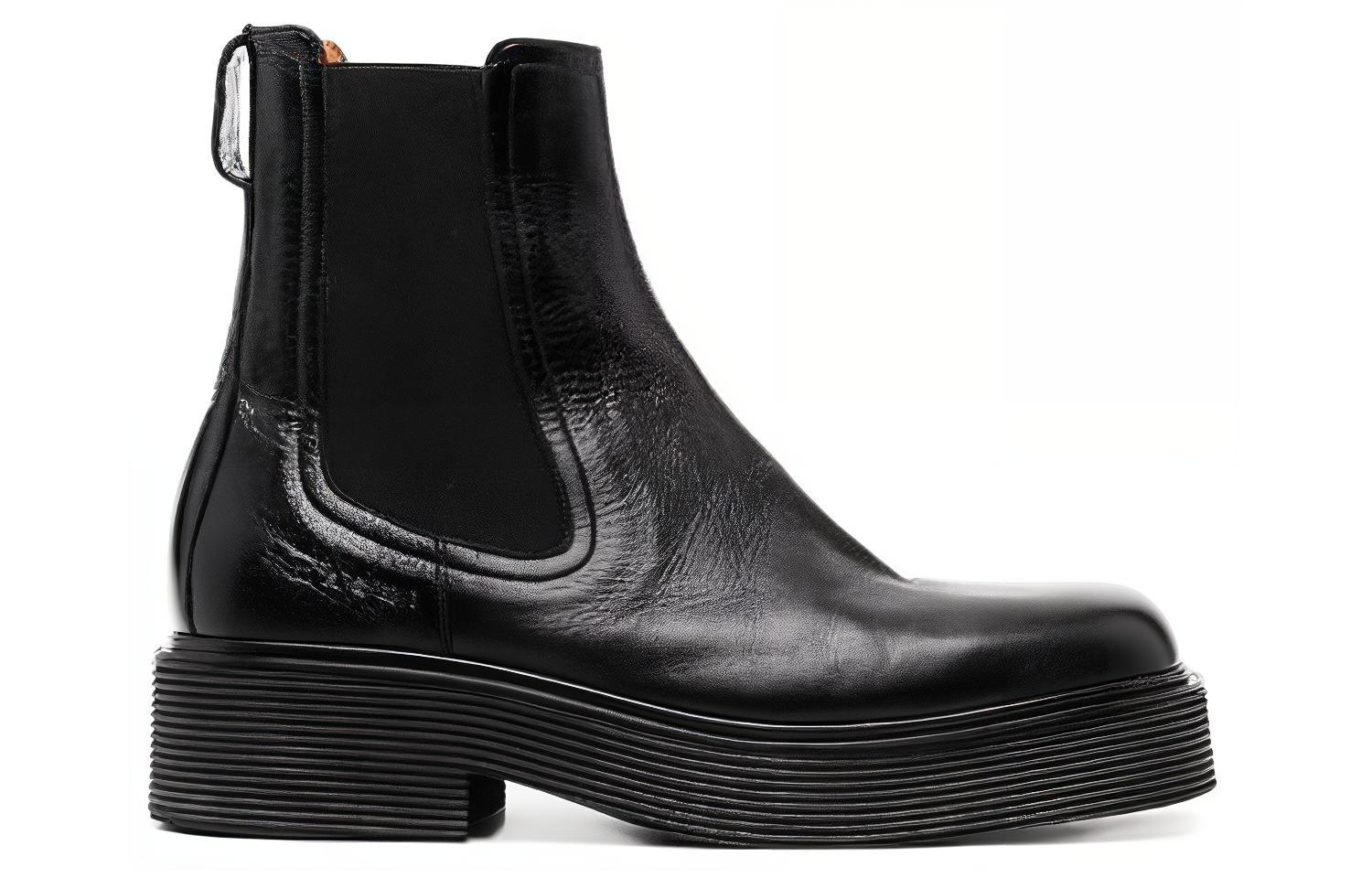 Marni Chelsea Leather Boots 'Black' 圖 2