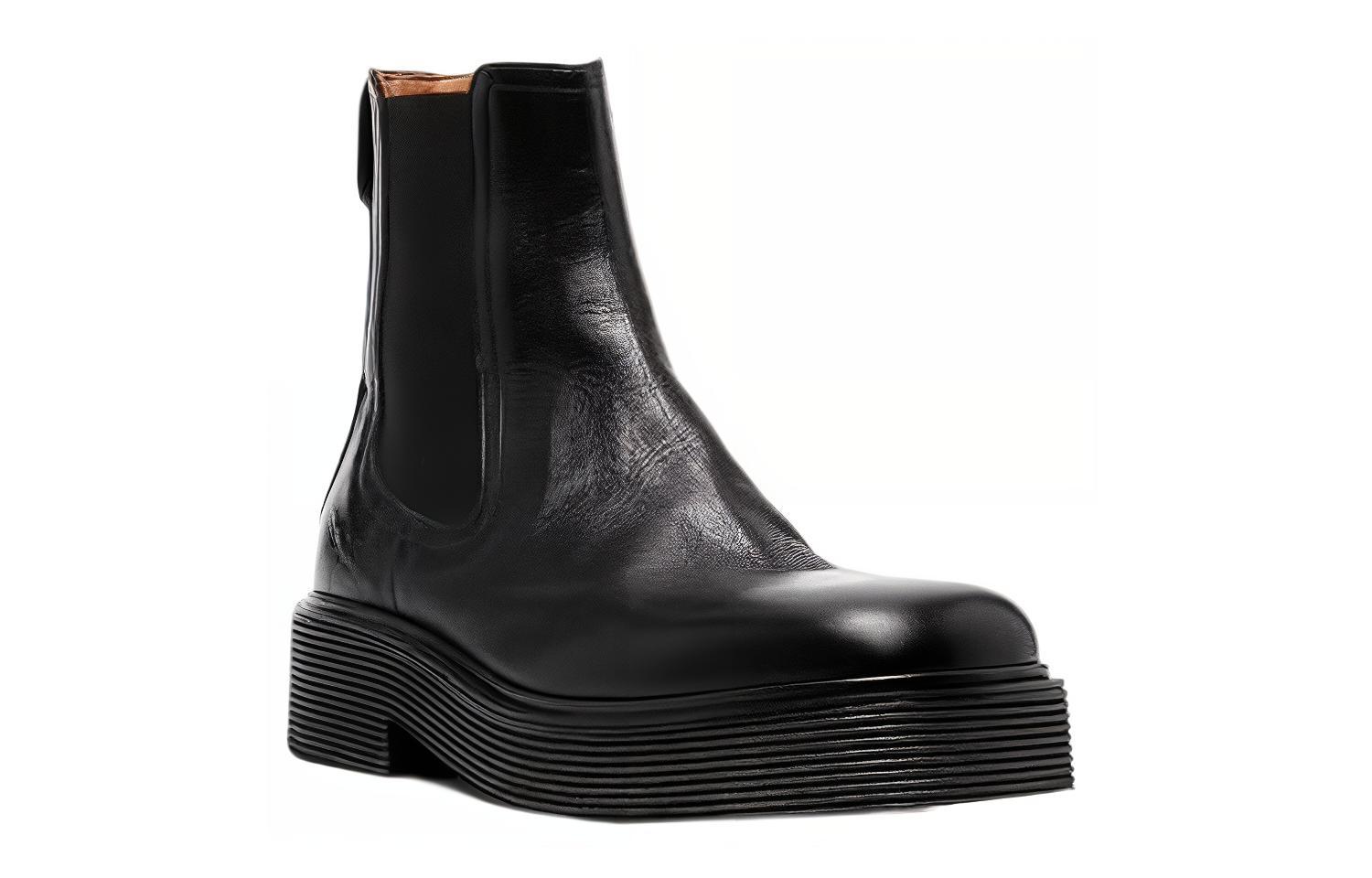 Marni Chelsea Leather Boots 'Black' 圖 3