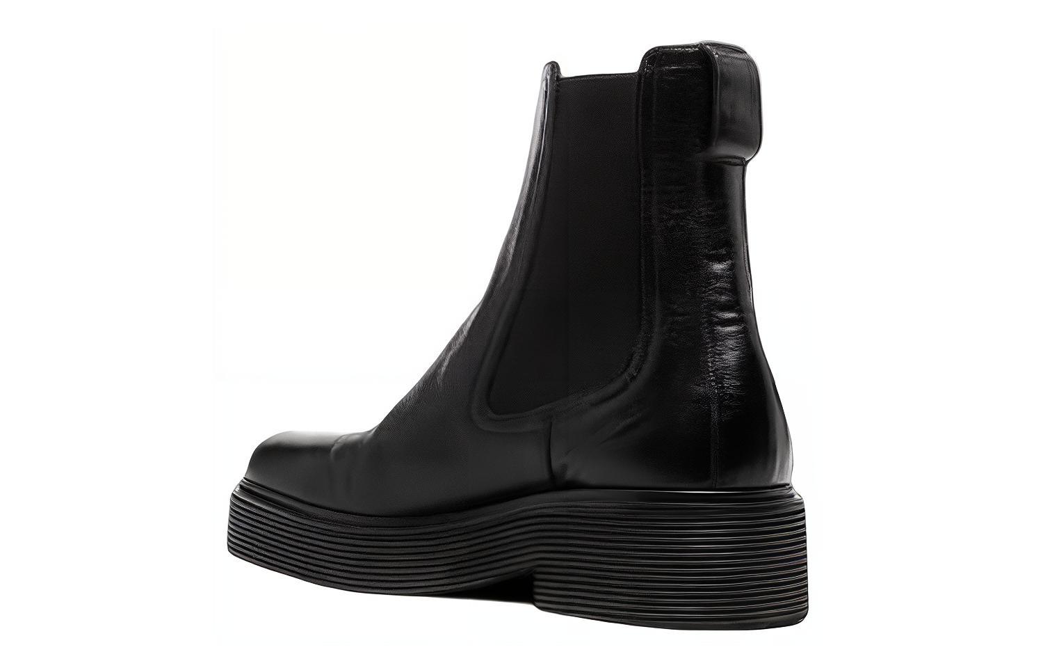 Marni Chelsea Leather Boots 'Black' 圖 4