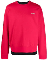 MARNI Colorblock Crewneck Sweatshirt Men Red FUMU0096QSU-TC067-Y4526 MARNI Colorblock Crewneck Sweatshirt Men Red FUMU0096QSU-TC067-Y4526