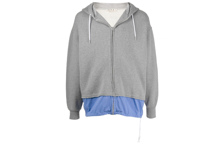 MARNI Colorblock Zip-Up Jacket Brown ULM100JUMY-0058BQ-ROW12