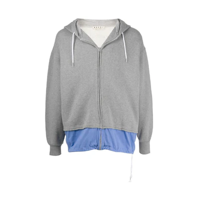 MARNI Colorblock Zip-Up Jacket Brown ULM100JUMY-0058BQ-ROW12