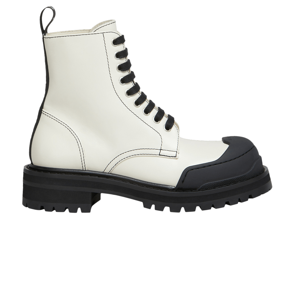 Marni Dada Army Combat Boot 'White' TCMS009803-P5088-00W03