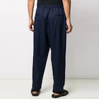 Shop MARNI Seluar Kasual Carrot Fit Twill dengan Pinggang Elastik PUMU0100A0-S52710-00B84