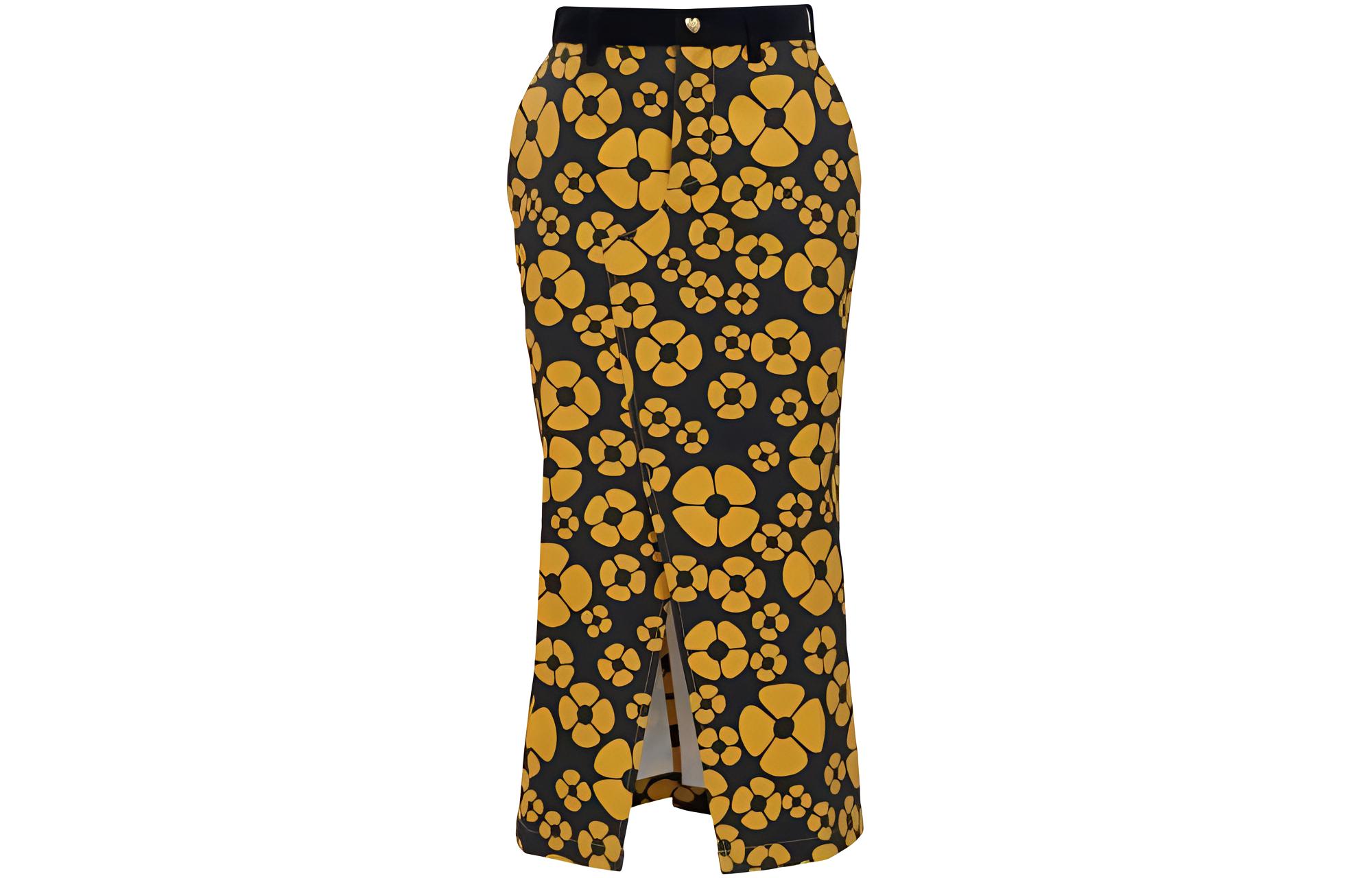 Marni Floral Button-Up Midi Skirt Multicolor GOMA031292UTX001