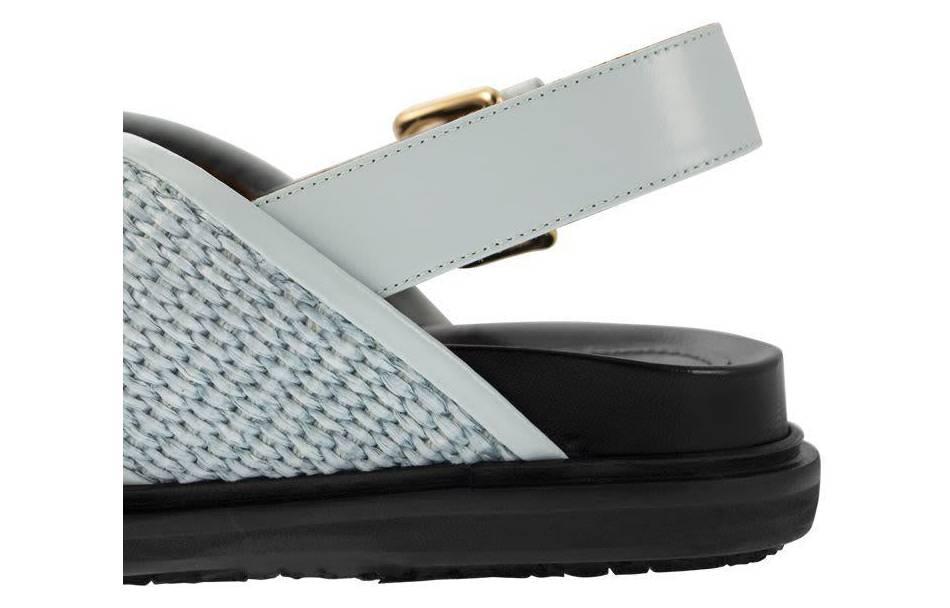 Marni Fussbett 'Light Blue Black Sandals'