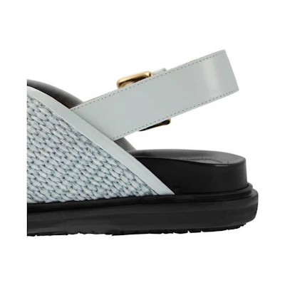Marni Fussbett 'Light Blue Black Sandals'
