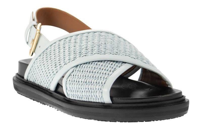 Marni Fussbett 'Light Blue Black Sandals' 圖 2