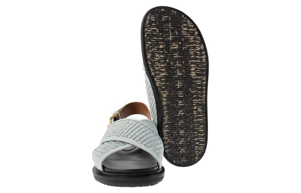 Marni Fussbett 'Light Blue Black Sandals' 圖 6