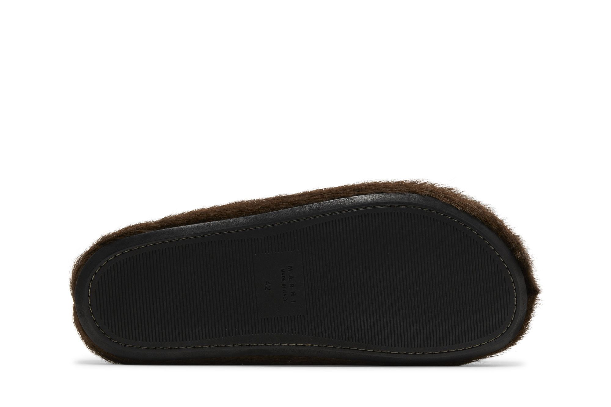 Shop Marni Fussbett Sabot 'Cacao' SBMR000600-P4122-00M75
