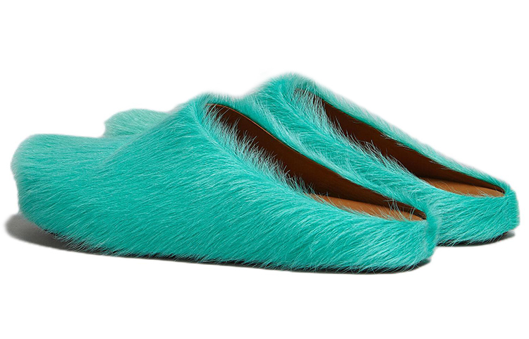 Shop Marni Fussbett Sabot 'Grass' SBMR000600-P4122-00V38