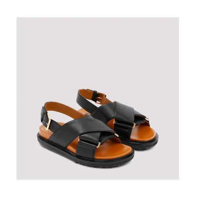 Marni Fussbett Sandals 'Black'