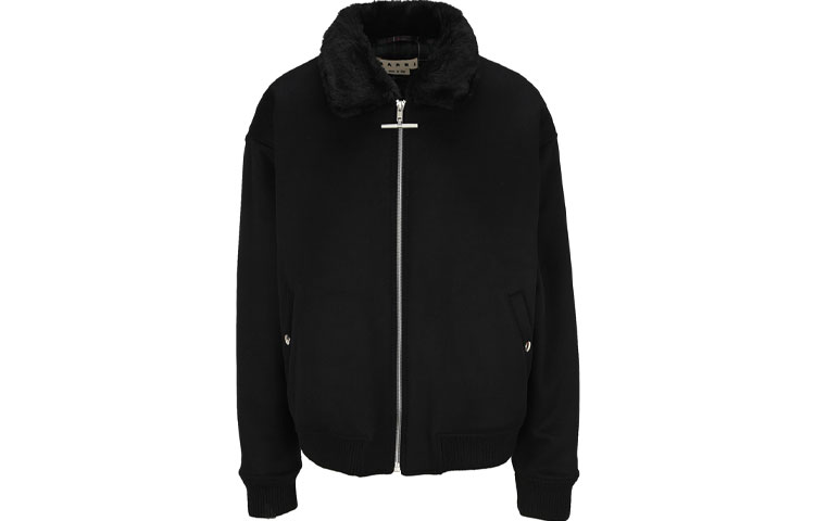 MARNI FW21 Splatter Logo Print Hoodie Black Menswear FUMU0067P0-USCS27-LON99