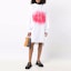 Shop MARNI FW21 Solid Color Oversized Hooded Long Sleeve Dress White FLJE0131P1-USCS16-LOC55